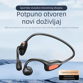 WS17 Bluetooth slušalice za vrat, bez koštane kondukcije, za vanjske sportove i trčanje, domet 10 m, Bluetooth 5.4, nisu vodootporne