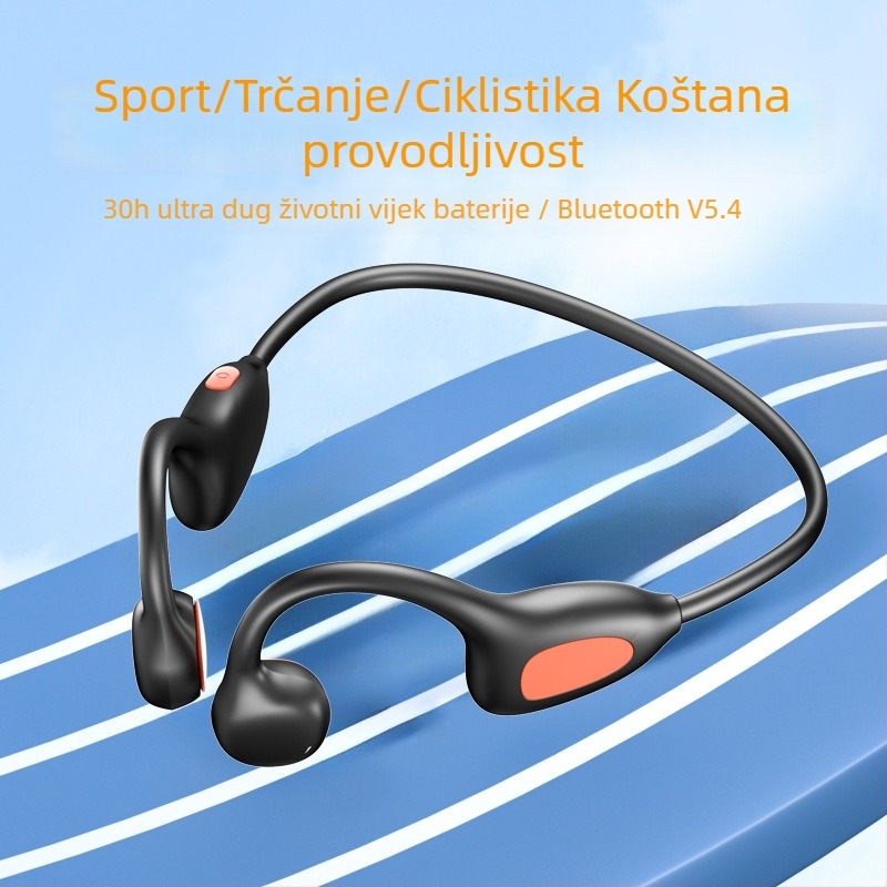 WS17 Bluetooth slušalice za vrat, bez koštane kondukcije, za vanjske sportove i trčanje, domet 10 m, Bluetooth 5.4, nisu vodootporne