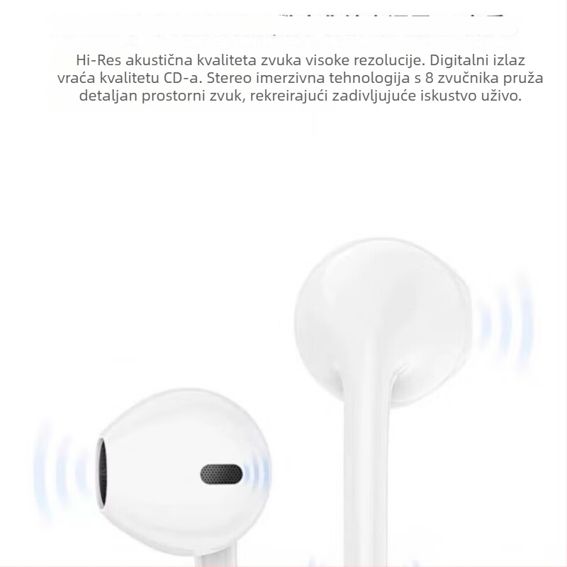 Žične in-ear slušalice s mikrofonom i funkcijom punjenja – A2A3