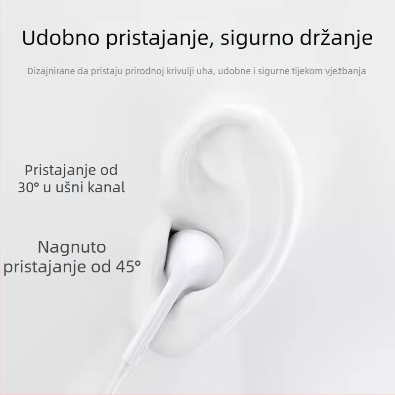 Žičane in-ear slušalice s TPC digitalnim sučeljem i dinamičkim pretvaračem