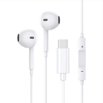 Žične in-ear slušalice s 3,5 mm kružnim utorom i Type-C plosatim priključkom, s mikrofonom, karaoke digitalni zvuk, potpuno kompatibilne