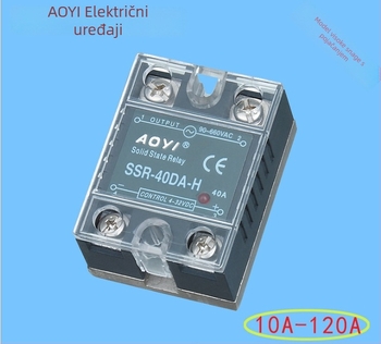 Aoyi SSR-40VA-H Solid State Relay, Visokonaponski tip, Povećanog tipa, Normalno otvoren kontakt