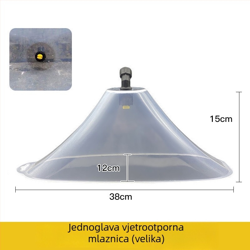 Otporna na vjetar glava raspršivača za električni poljoprivredni raspršivač — glava raspršivača za kikiriki, kukuricu i polja riže