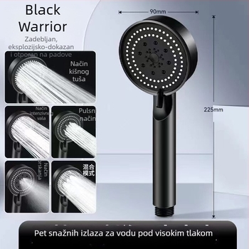 Visokotlačni tuš set za kućnu kupaonicu s grijačem vode, tuš cijev i kućnim grijačem za kupanje