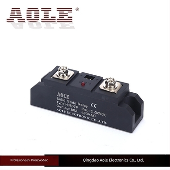 AOLE relej solid-state industrijske klase H380ZF, DC upravljanje, AC izlaz, 80A
