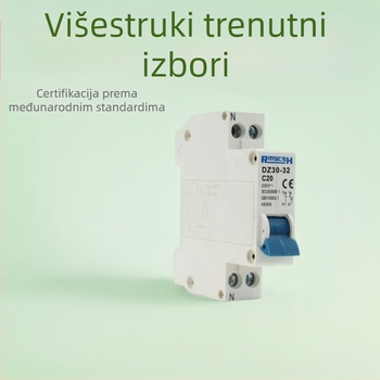 DZ30-32 minijaturni osigurač, 1P kućna primjena, prekidač faze i neutralnog, 10A/16A/20A/25A/32A
