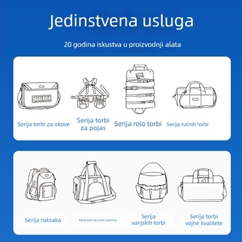 Prijenosna torba za alat, izdržljiva za električare, skladištenje malih dijelova i hardverskih dodataka, od Oxford platna