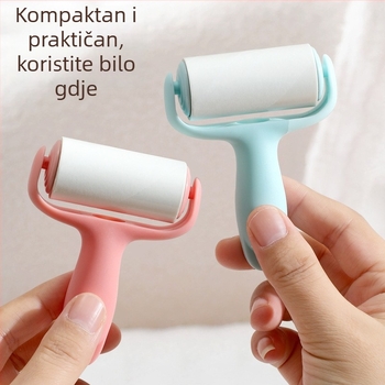 Mini set ljepljivih valjaka za uklanjanje dlaka s odjeće – prenosiv