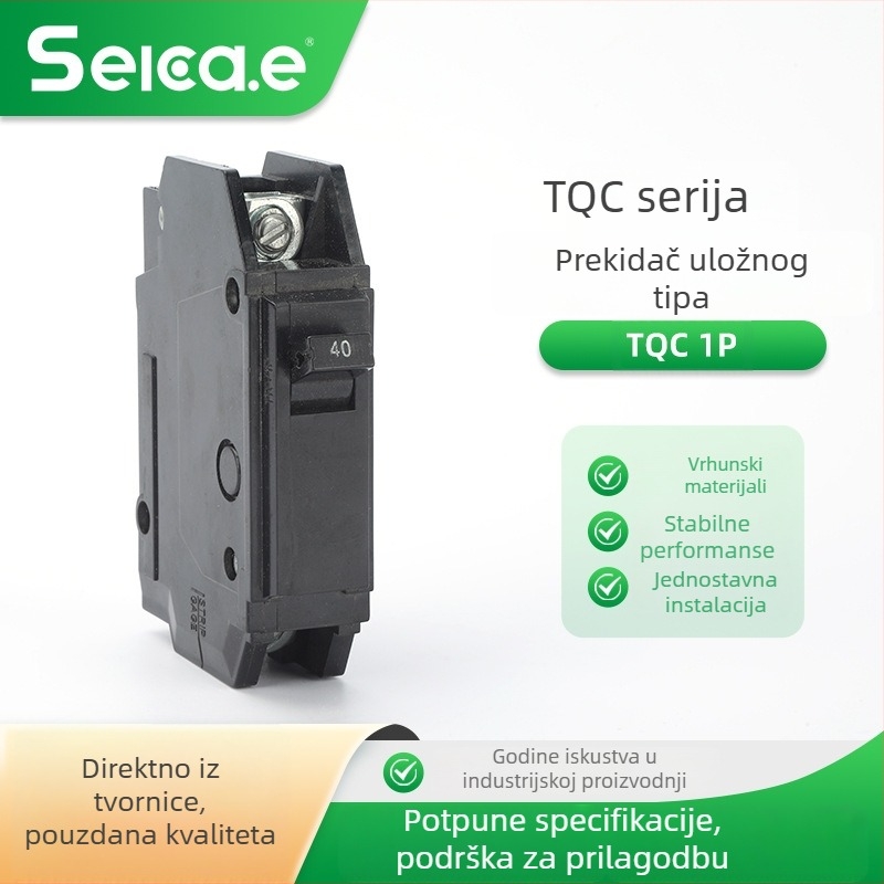 TQC 1P General Electric Miniaturni prekidač za sklop, zračni prekidač 1P 15A