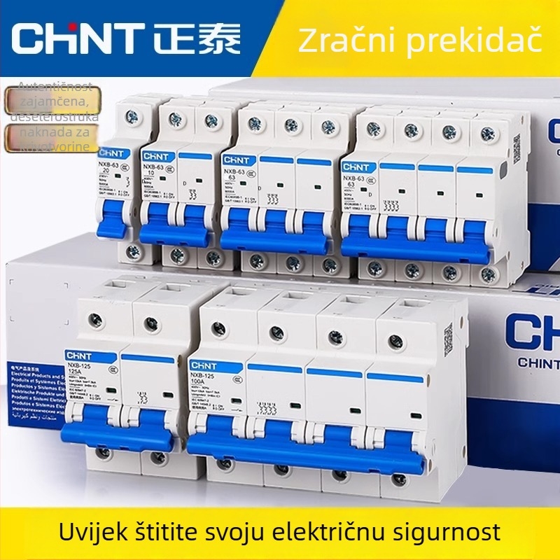 Chint NXB zračni prekidač, miniaturni prekidač, 1P 2P 3P, DZ47-63A, za kućnu upotrebu