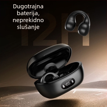 AX10 Bežične slušalice s klipom za uho, blokiranje buke, kostna kondukcija, sportske slušalice, stereo, Bluetooth 5.3, dugo trajanje baterije, model Z9