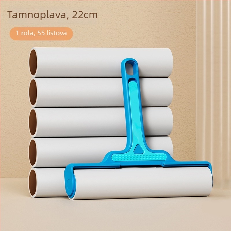 Ljepljivi valjak za uklanjanje dlaka s izmjenjivom glavom, za odjeću