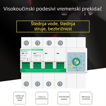 Trofazni vremenski prekidač za visokoučinkoviti upravljač vodne pumpe, 220–380V