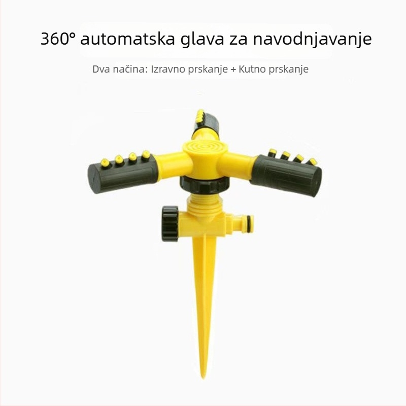 Zemni raspršivač za travnjak s 360° rotirajućom mlaznicom