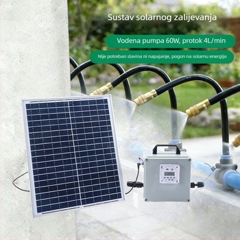 Solarni automatski sustav za navodnjavanje s daljinskim upravljanjem putem mobilnog telefona, atomizirajuća mlaznica za navodnjavanje vrta i travnjaka