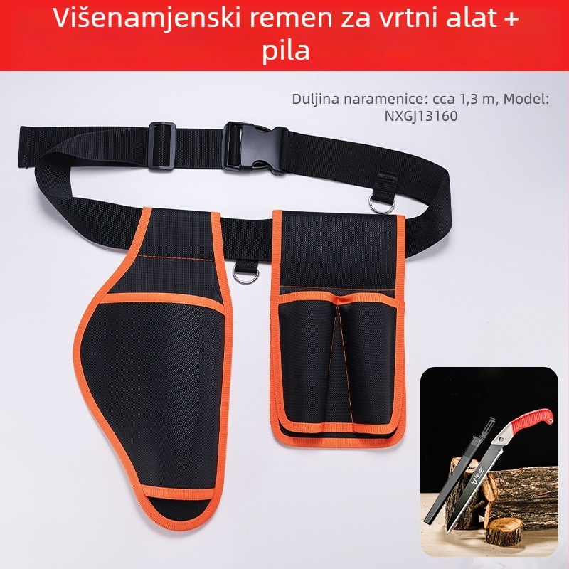 Vanjska višenamjenska torbica za alat na pojas, debela i otporna, vodootporna, za električne škare, pilu i grane