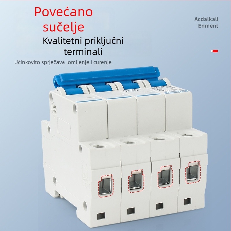 DZ47-63/1P Mikroautomatni prekidač za kućnu uporabu, C45, 10A, 16A, 25A, 32A, 63A