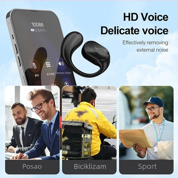 OWS Bluetooth slušalica za uho, bežična, velika baterija, jednostrani otvoreni dizajn, udobna za dugotrajno nošenje, tip s klipsom za uho