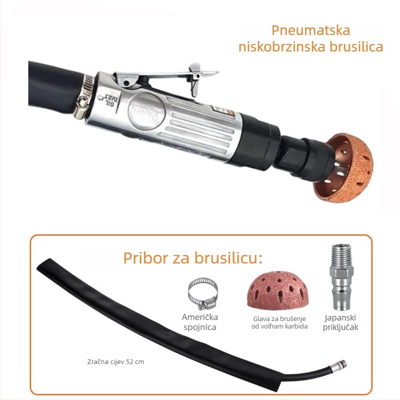 Pneumatska niskostruk brusilica s posudom od legure za popravak automobilskih guma