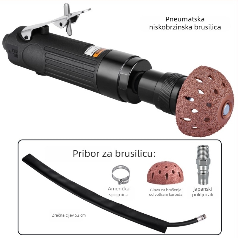 Pneumatska niskostruk brusilica s posudom od legure za popravak automobilskih guma