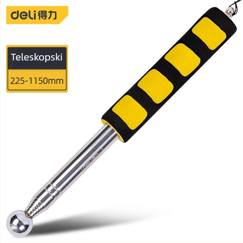 Deli čekić za provjeru šupljih zidova s teleskopskim ojačanim držačem – okrugla glava, alat za test pločica