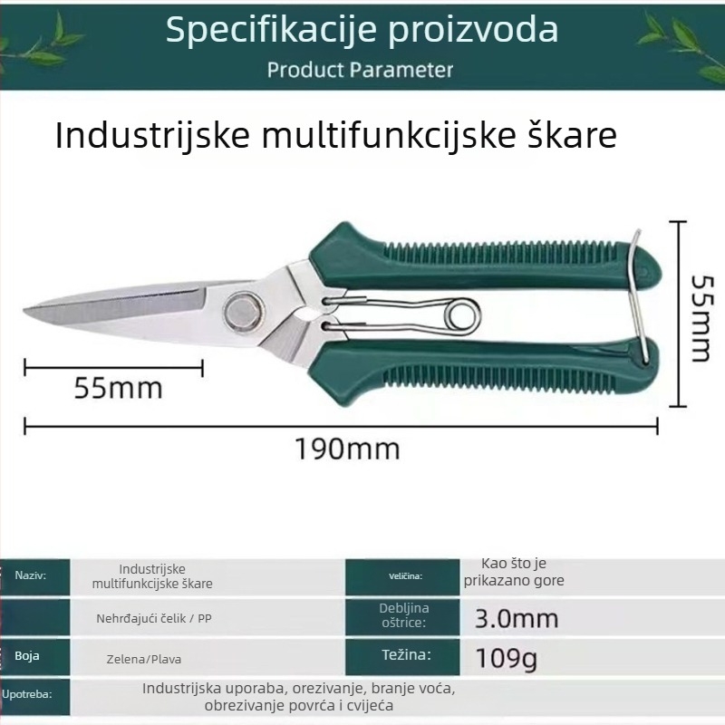 Unique Električarske škare za rezanje bakrenih žica i metalnih ploča, industrijska upotreba, visokoučinkoviti nehrđajući čelik, podrezivanje i berba