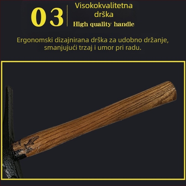 Čekić za cipele, čekić za đon, alat za izradu obuće, kratka drška, drveni držač, ručno izrađeni okrugli čekić, male veličine