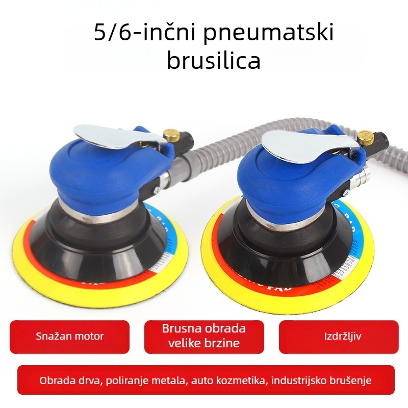 5-inčna pneumatska brusilica, brus 150 zrn, suho brušenje 125 zrn, 6-inčni auto polirka/ vosak stroj, metalni alati