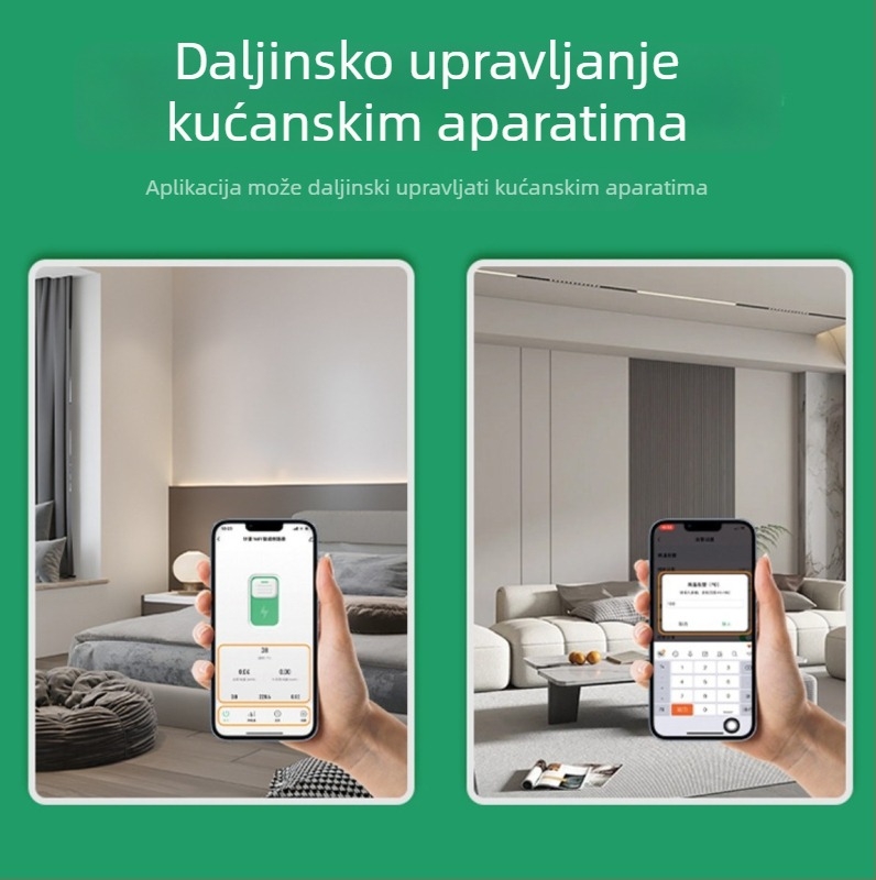 63A WiFi prekidač s daljinskim glasovnim upravljanjem, vremenskim programiranjem i statistikom potrošnje energije