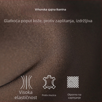 Malog rasta 140 cm, crne sjajne hulahopke s flis podstavom, debele od najlona s oblikovnim učinkom
