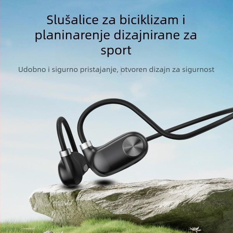 Bluetooth slušalice s prijenosom zraka, oko vrata, ne u uho, sportske vodootporne, dugotrajna baterija