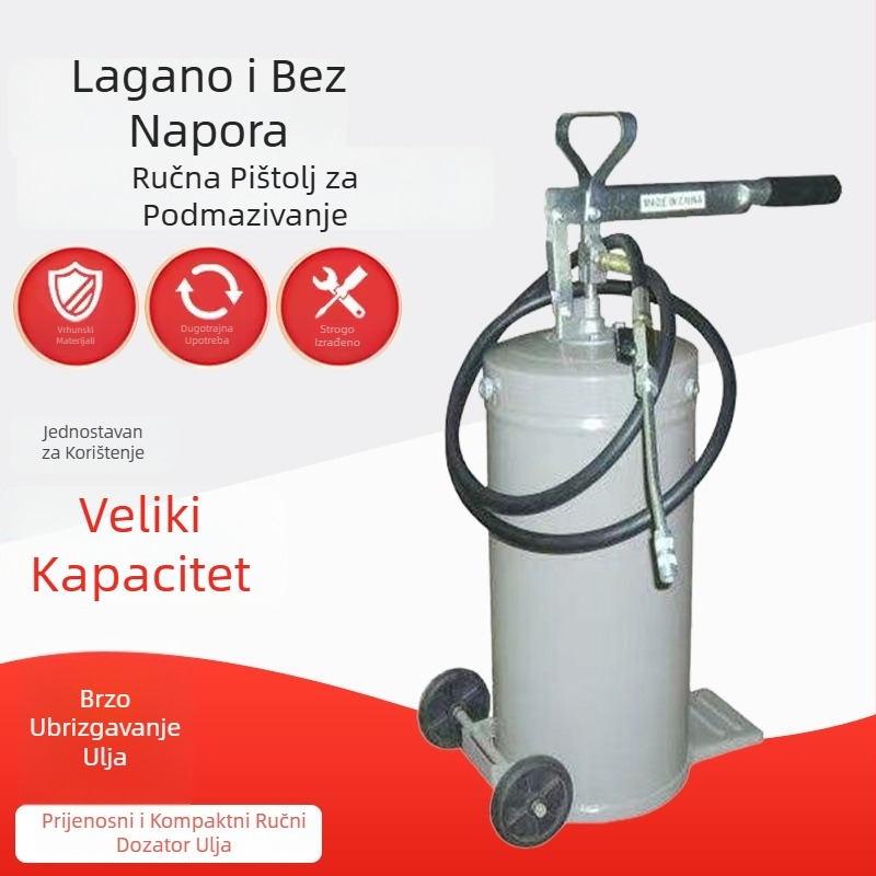 Ručna pumpa za mazivo i ulje, kapaciteta 8L/16L/20L – pumpa za podmazivanje visokog tlaka