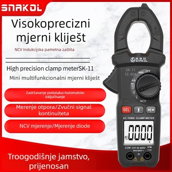 Spike SK-11 kliještni multimetar, automatski inteligentan visokoprecizan univerzalni mjerni alat, višenamjenski alat za elektrikare