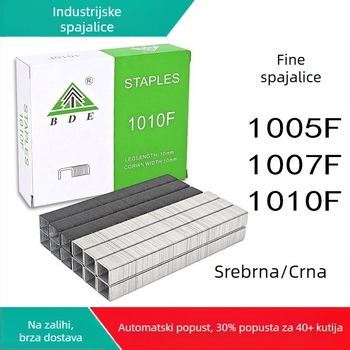 Crni industrijski pneumatski ekseri za građevinu — modeli 1010F, 1005F, 1007F; ekseri tipa vrata; ekseri u obliku slova U; tanki ekseri
