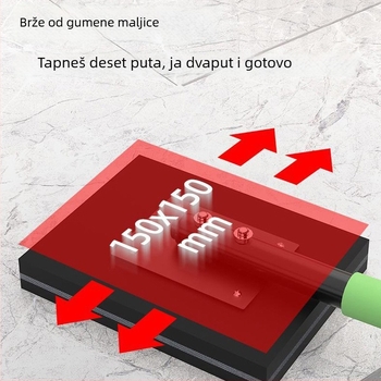 Ogromni gumeni čekić za postavljanje pločica – alat za zidare s debelom glavom