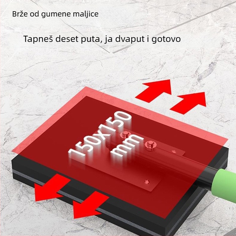 Ogromni gumeni čekić za postavljanje pločica – alat za zidare s debelom glavom