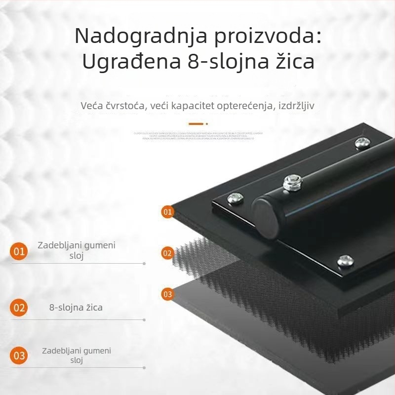 Ogromni gumeni čekić za postavljanje pločica – alat za zidare s debelom glavom