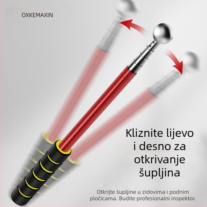 Teleskopijski čekić za ispitivanje šupljih zidova, alat za provjeru stambenog prostora