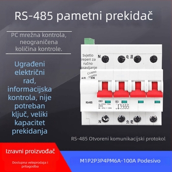 RS485 inteligentni prekidač kruga s daljinskim upravljanjem i protokolom MODBUS RTU