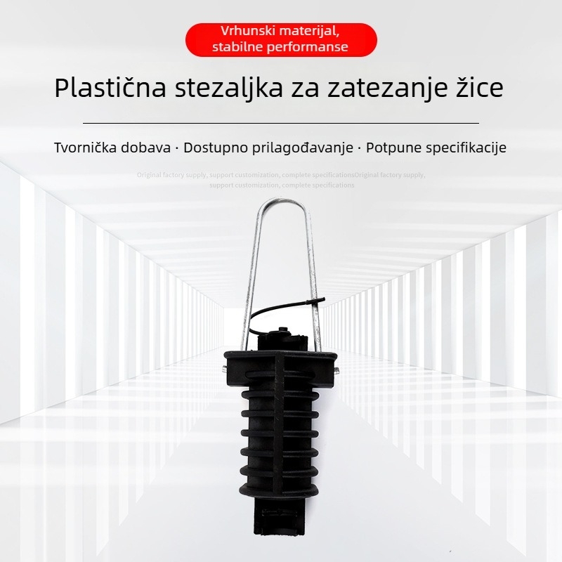 Plastična stezaljka za napinjanje kablova, klinasta stezaljka