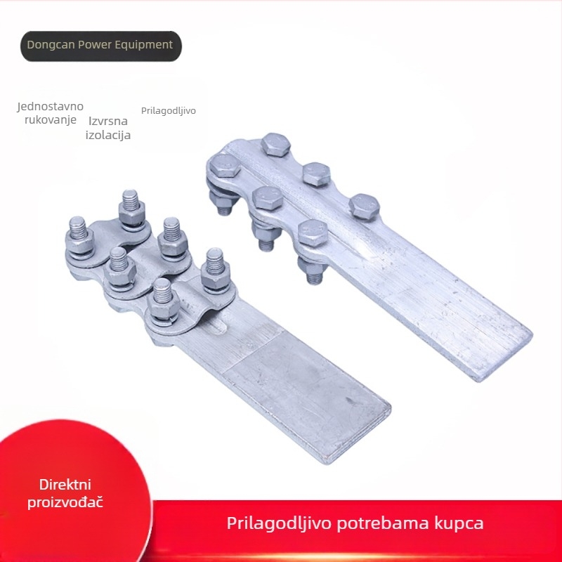 Bakro-aluminijska prelazna stezaljka za vodiče, vijčani tip
