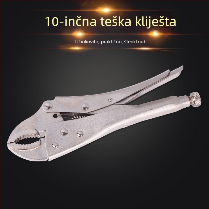 Teške kliješta s okruglim čeljustima, 7 i 10 inča, gumene i polirane drške, za industrijsko održavanje