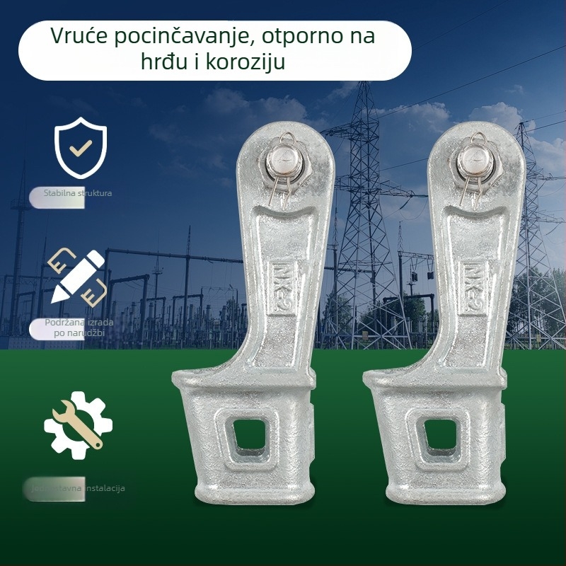 NX-1-2-3 kabelska stezaljka, klinastog oblika, toplo pocinčana za prijenos energije