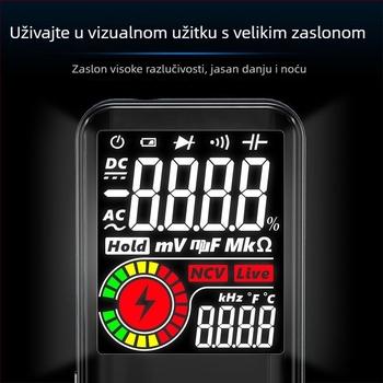 BSIDE S11 Digitalni multimetar s velikim zaslonom, automatskim rasponom, visokom preciznošću za električno održavanje, izuzetno tanak