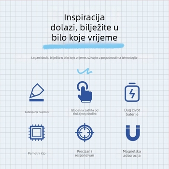 Rammer Apple iPad kapacitivna olovka s magnetskim držačem – stylus za dodirne ekrane