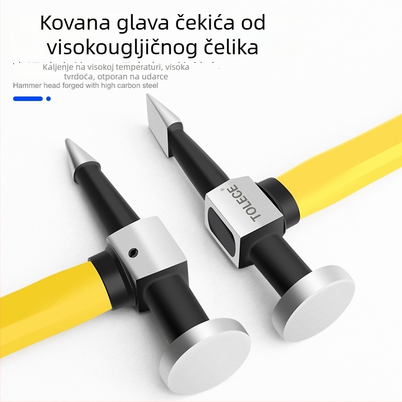 Kladivo za lim karoserije automobila, četverouglata glava, visokougljična čeli, ručka od vlaknastog materijala, otporno na udare i eksplozije.