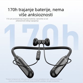 Langston BS05B bežične slušalice oko vrata s magnetskim smanjenjem buke, dugotrajna baterija, IPX5 vodootporne za igre i sport