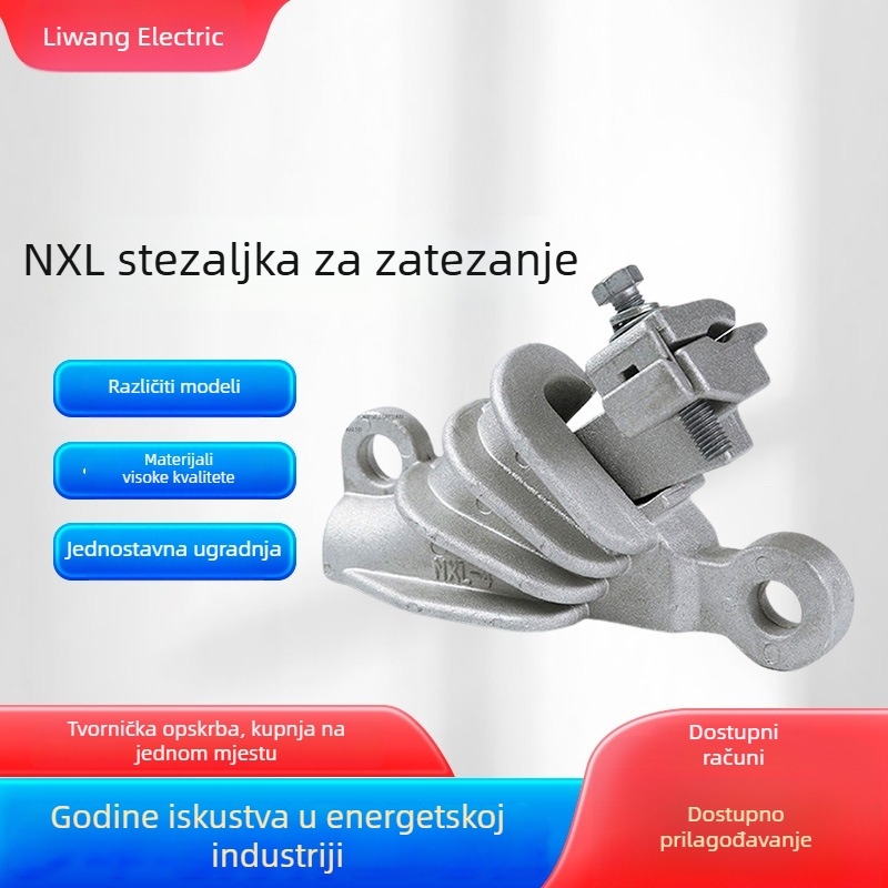 NXL serija izolirana klinasta napinjača od aluminijske legure za optički kabel