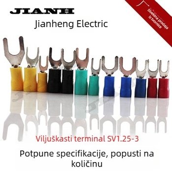 SV1.25-3 bakreni kabelski terminal, U-oblik pritisk terminal, Y-razgranati bakreni priključak
