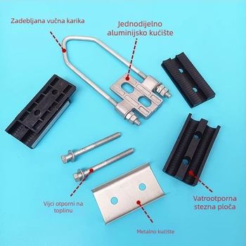 JNS-1-2 skupni klip za žice za vuču i pričvršćivanje, za četiri ili dva jezgra, klip za pričvršćivanje žica